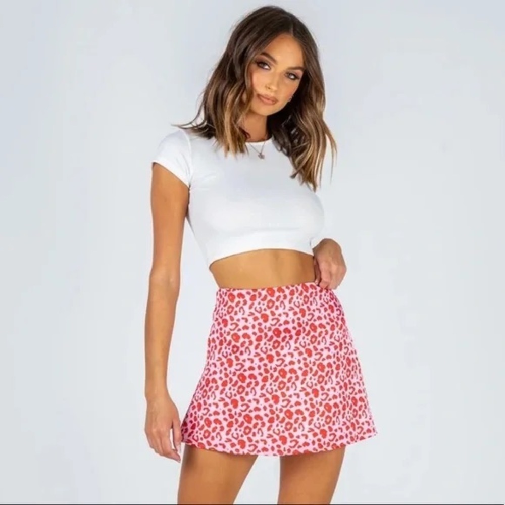 Princess Polly Silk Mini Skirt